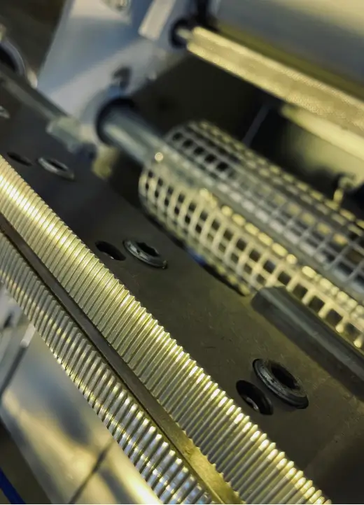 hero image with foil packing machines